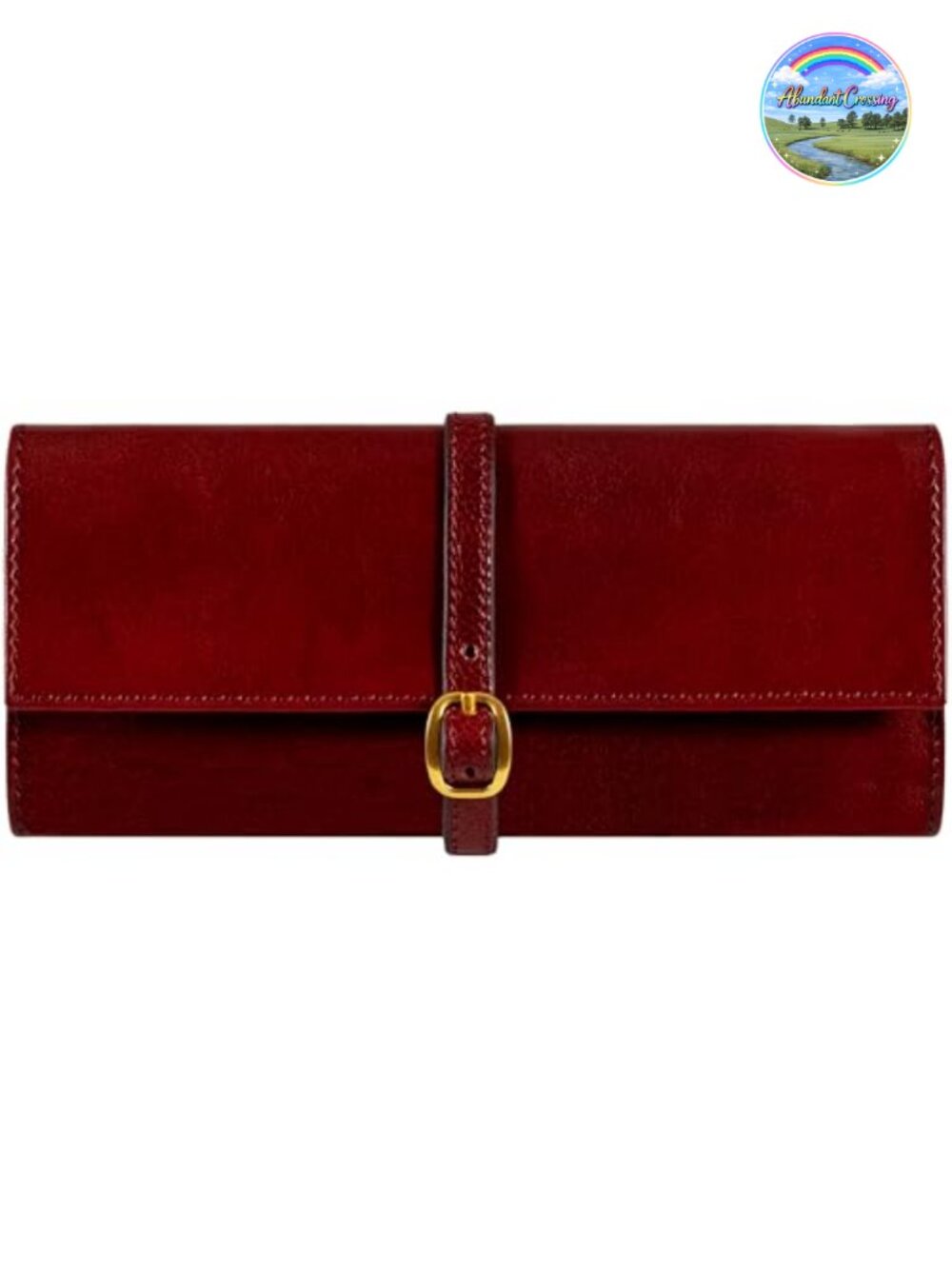 Full Grain Leather Jewelry Roll Travel Case Organizer Made in Italy